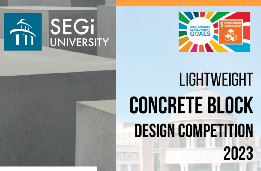 Innovating Sustainability: SEGi’s Lightweight Concrete Block Design Poster Competition