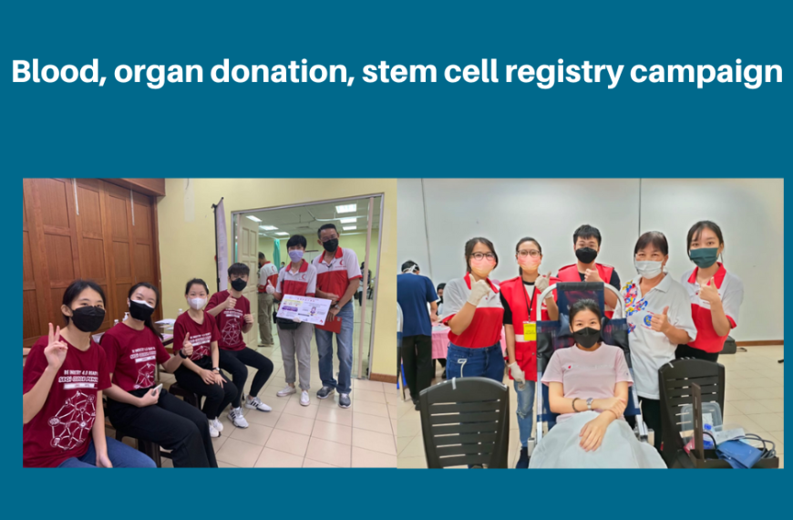 Blood, organ donation, stem cell registry campaign