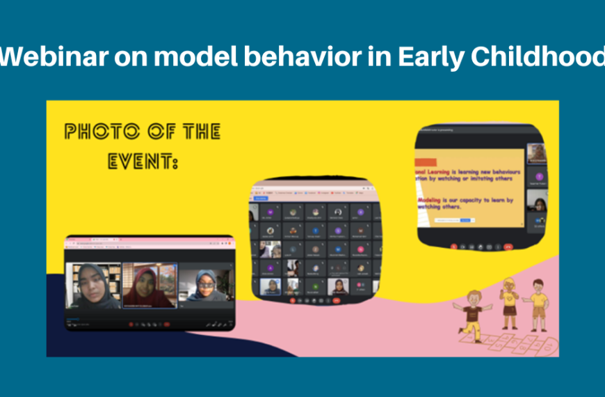 Webinar on model behavior in Early Childhood