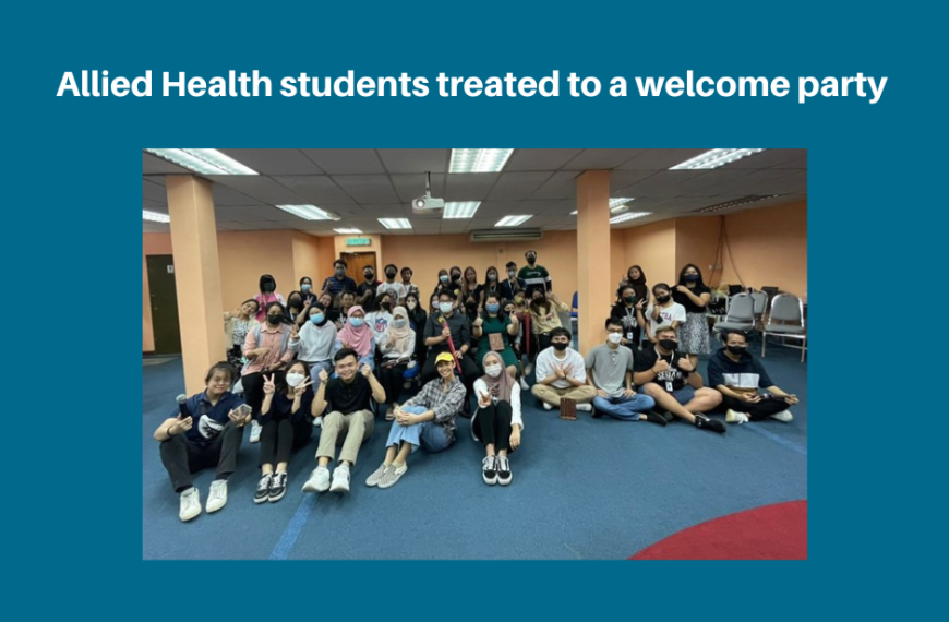 Allied Health students treated to a welcome party