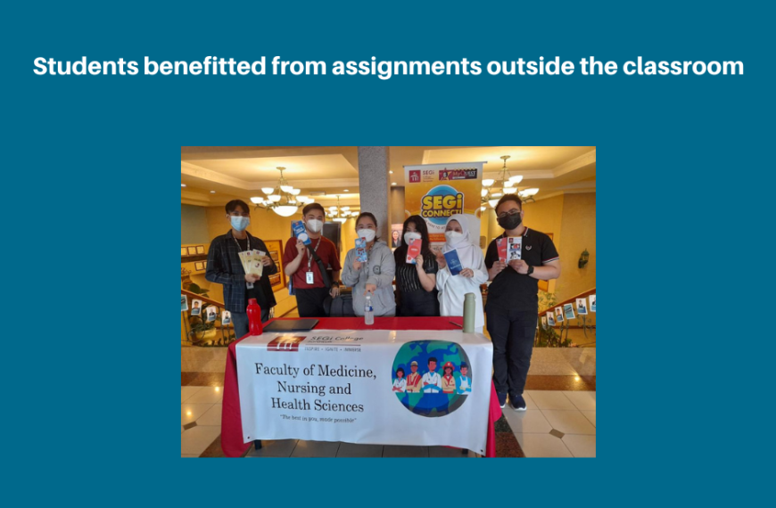 Students benefitted from assignments outside the classroom