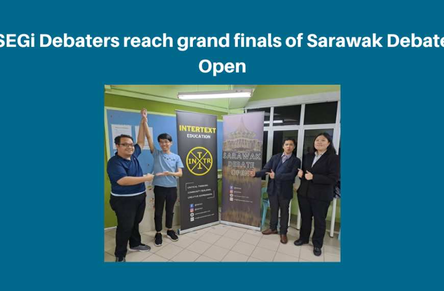 SEGi Debaters reach grand finals of Sarawak Debate Open