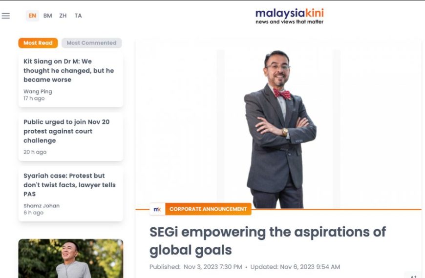 SEGi empowering the aspirations of global goals