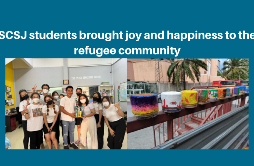 SCSJ students brought joy and happiness to the refugee community