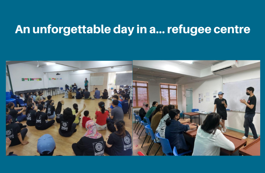 An unforgettable day in a… refugee centre