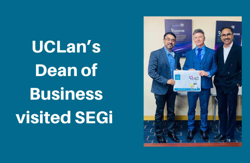 UCLan’s Dean of Business visited SEGi