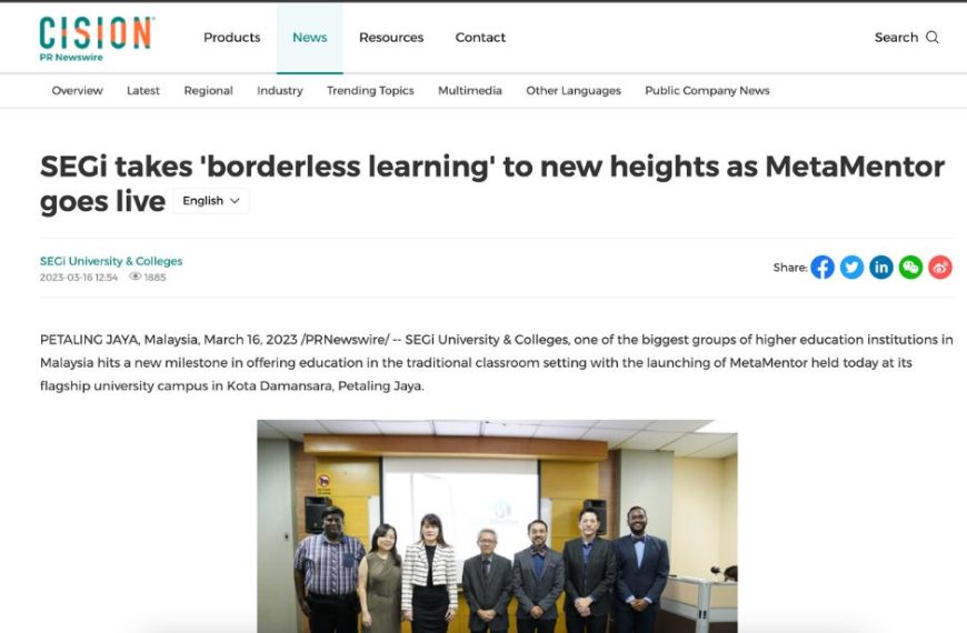 SEGi takes ‘borderless learning’ to new heights as MetaMentor goes live