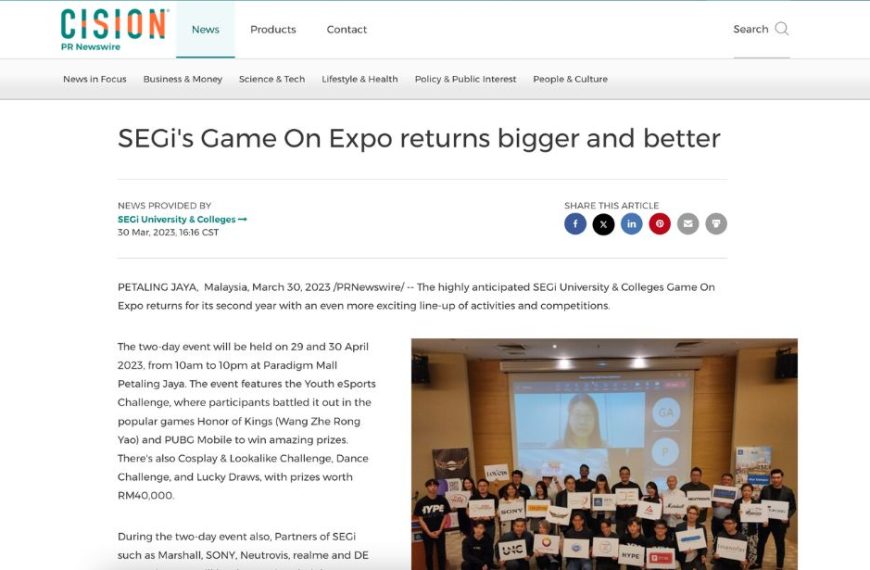 SEGi’s Game On Expo returns bigger and better