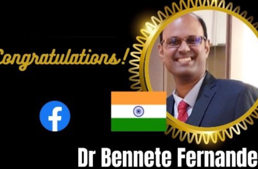 Celebrating Academic Eminence: Dr. Bennete Fernandes Graced with the Global Academic Excellence Award 2023