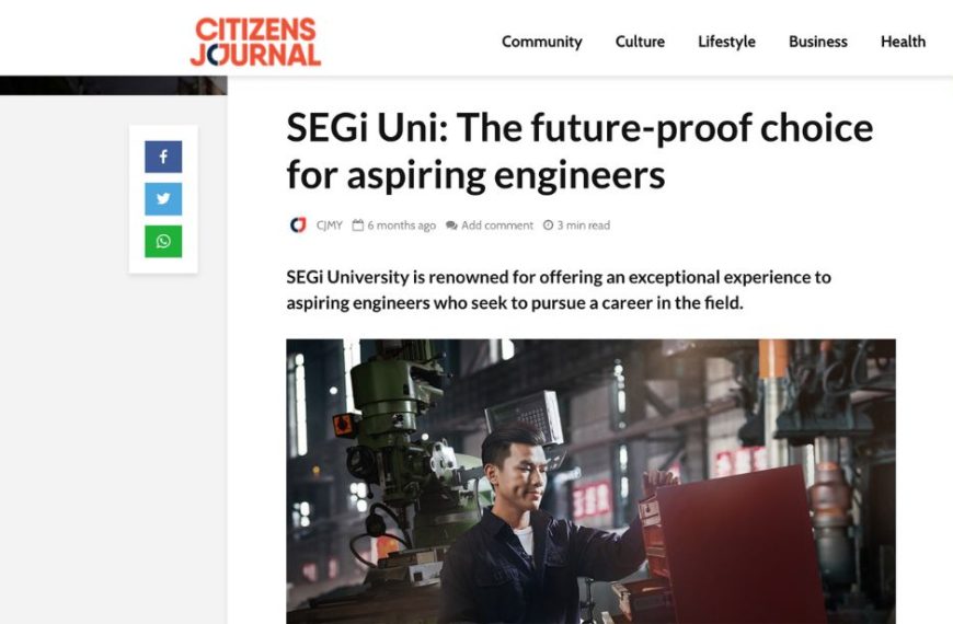 SEGi Uni: The future-proof choice for aspiring engineers