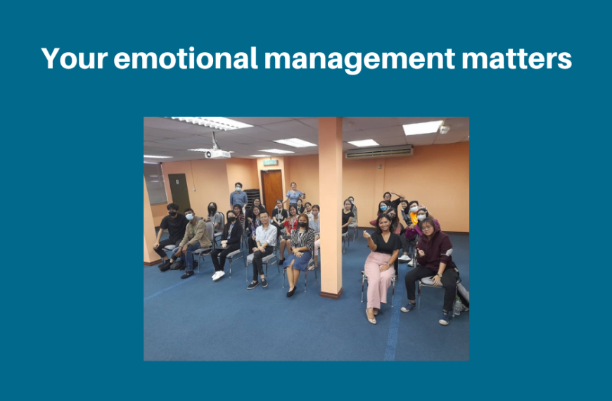 Your emotional management matters