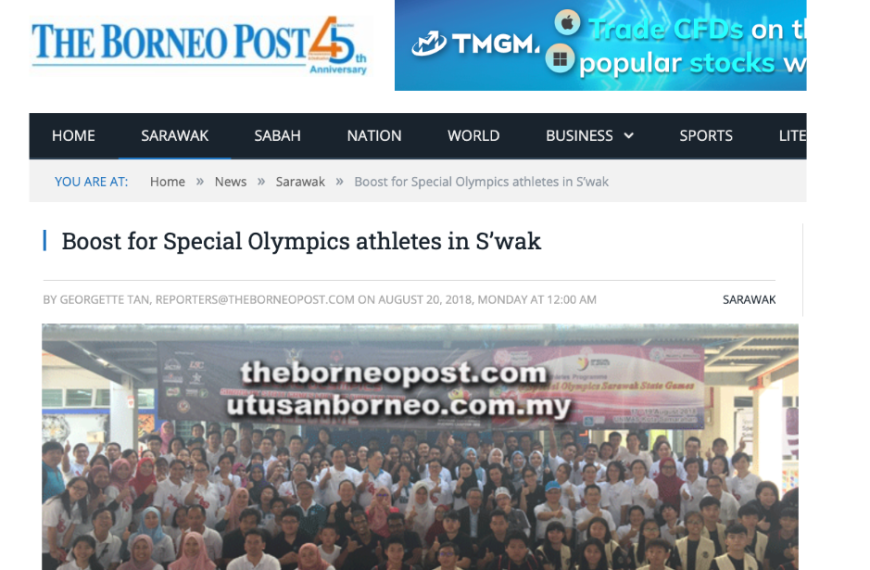 Boost for Special Olympics athletes in S’wak