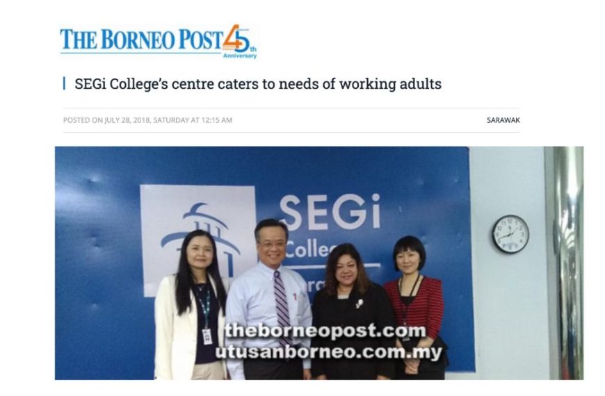 SEGi College’s centre caters to needs of working adults