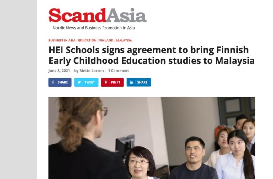 HEI Schools signs agreement to bring Finnish Early Childhood Education studies to Malaysia