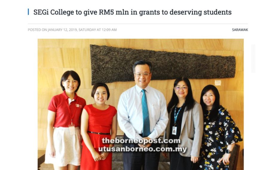 SEGi College to give RM5 mln in grants to deserving students