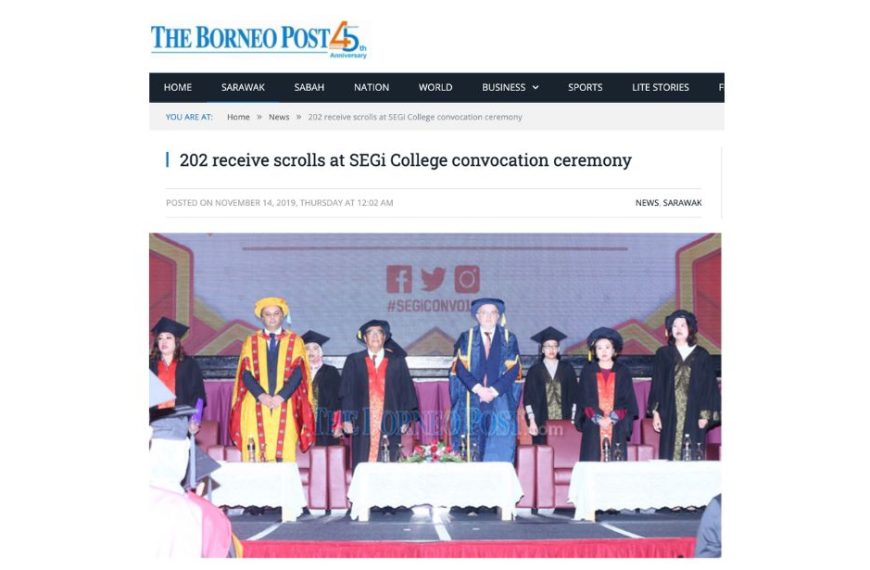 202 receive scrolls at SEGi College convocation ceremony