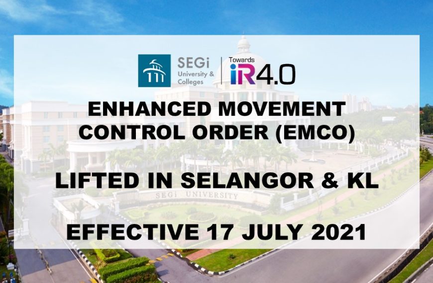 Enhanced Movement Control Order (EMCO) lifted in Selangor and Kuala Lumpur